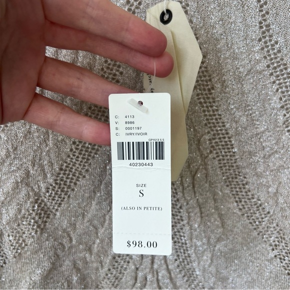 NWT Anthropologie Angel of the North Shimmer Savine Turtleneck Sweater - Picture 3 of 7